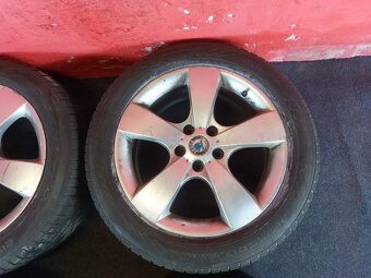 ALU disky 5x112 R17 se zimními pneu 215/55 R17 - 2