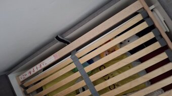 Postel s úložným prostorem a matrace s polohovacim  roštem - 2