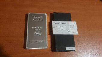 Investiční stříbro 1kg StoneX - 2