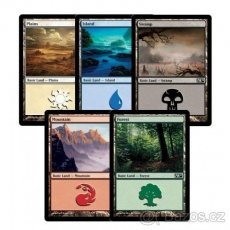 MTG 100ks základních zemí Magic The Gathering 20ks od barvy - 2