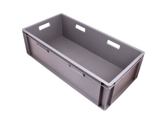 Přepravka euro plná 800x400x227 mm, šedá - 2