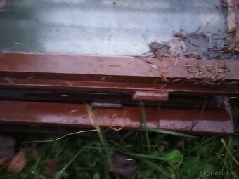 Sada 3 ks dřevěných oken 123x63 cm - 2