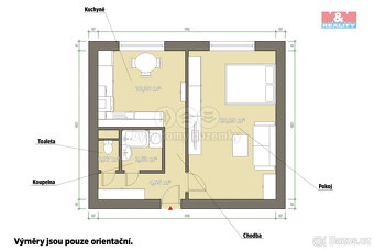 Pronájem bytu 1+1, 39 m², Plzeň, ul. Tachovská - 2