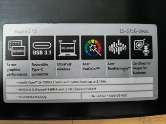 ACER ASPIRE E15 - 2