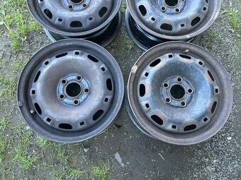 4 ks plechových disků VW, Škoda 14" 5x100 et43 - 2