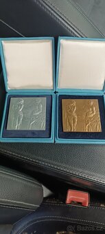 Unikátní párová sada plaket Ján Čejka - Chamtivec - 2