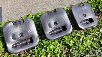 3x stojan na slunečník umělý ratan PVC - 2
