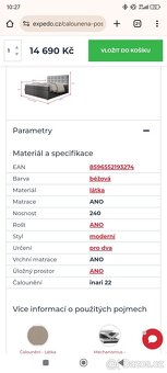Postel boxspring 160x200 - 2