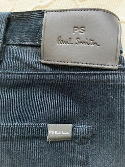 Paul Smith modré manšestrové kalhoty 34R - 2