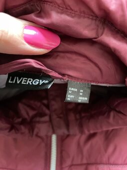 Dámská lehká vínová bunda Livergy, vel. XL - 2