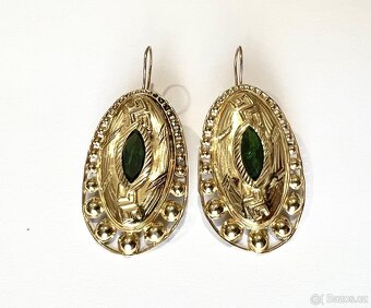 Zlaté náušnice,12,20g,zlato 585/1000 (14 kt) - 2