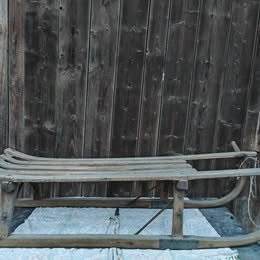 Historické sáně 50-80 let staré. Pěkný stav - 2