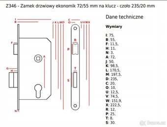 Vložka do dveří(zadlabávací vložka) - 2