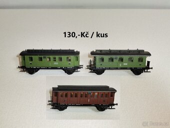 vláčky vagony TT - 2
