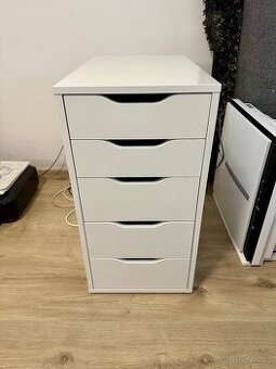 Kancelářský zásuvkový kontejner, bílá, 36x69x58 cm, TOP STAV - 2