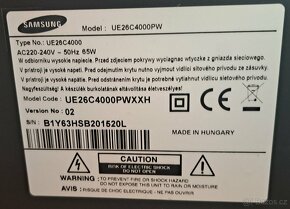 Televize Samsung ue26c4000pw - 2