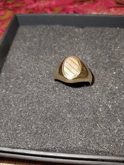 Pánský zlatý prsten - 2