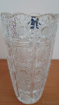 Váza broušená značka Bohemia - 2