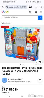 Prodám hrad tlapková patrola - 2