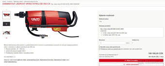 Diamantový jádrový vrtací stroj Hilti DD 350-CA - 2