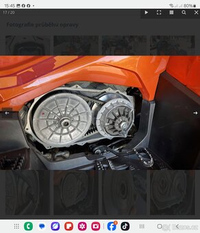 Variator Cf moto 850 Rv.2021 kompet s řemenem - 2