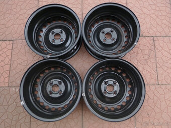 Plechové disky originál Kia Rio 4x100 6Jx15 ET46 - 2