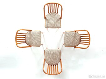 A. Šuman, kvalitní retro židle TON 4 ks. - 2