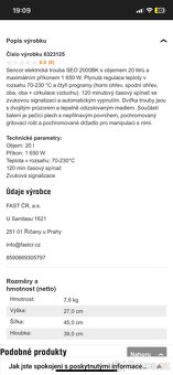 Malá trouba s horkovzduchem. - 2