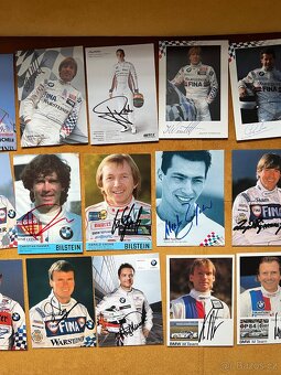 Autogramove karty BMW jezdcu - 2