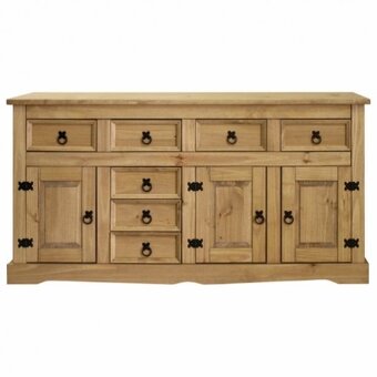 Dřevěná komoda 3 dveře + 7 zásuvek 16313 - 2