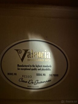 Kytara Valencia 3/4 s obalem - 2