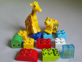 Lego Duplo Velká žirafa a tygr + 11 kostek (vše originál) - 2