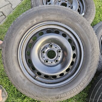 Plechové disky 15" 5x112 se staršími letními pneu 195/65R15 - 2