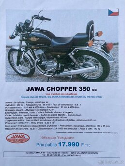 Jawa 350 Chopper oilmaster, TOP STAV, český TP - 2