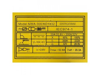 Svářečka invertorová 300A MMA LCD Kraft&Dele KD1832 - 2