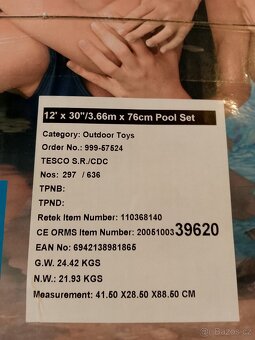 Nový bazén Bestway včetně mnoha příslušenství - 2