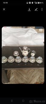 Kávová porcelánová souprava - retro - 2