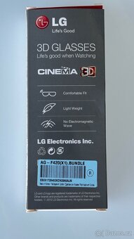 3D brýle LG Ag-F420 lens clip 1ks - 2