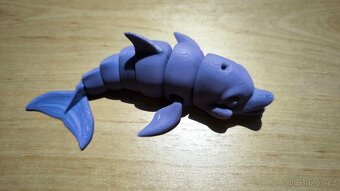 Pohyblivý delfín – 3D tištěná dekorace / hračka - 2