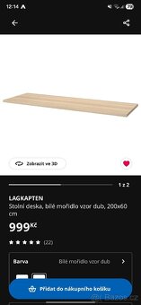 Stolní deska ikea - 2
