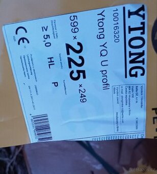 Ytong YQ U profil 599x225x249 - 2