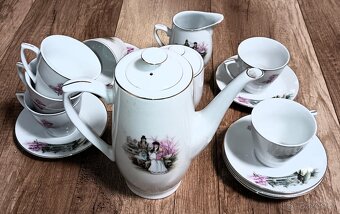 Vintage čínský porcelánový čajový servis - 2