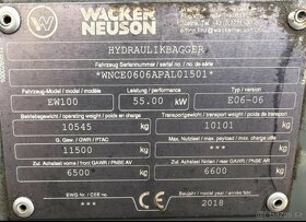 Kolový bagr / rypadlo Wacker Neuson EW 100, 11,5t, SPZ - 2