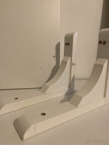 Police IKEA 80 x 20 a dvakrát Ramshult držáky - 2