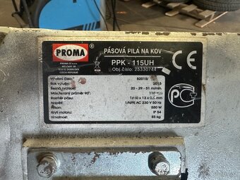 Pásová pila na kov PROMA PPK-115UH - 2