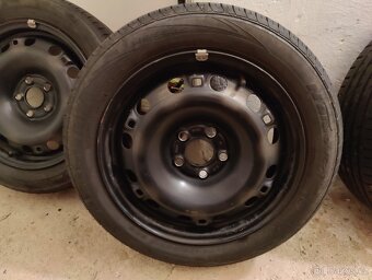 Plechové disky 15" 4x100 + letní pneu Nexen 185/55 R15 - 2