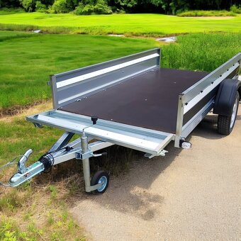 Přívěsný vozík 2,65m x1,30, profi - svařovaný rám - 2
