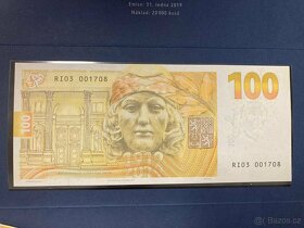 Výroční bankovka 100 Kč Rašín UNC - 2