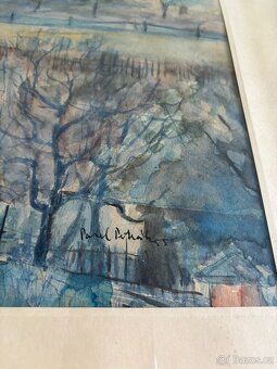 Obraz Pavel Petrák, hrad Trosky 1955, 69x50 - 2