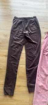 2 x sametove teplaky, vel. 170 - 2